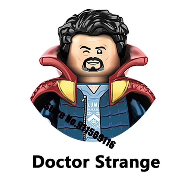 Brand DISNEY Green Goblin Mysterio Doctor Octopus Building Blocks Doctor Strange Sandman Electro Action Figure Kid Toy Bricks M-KF1649