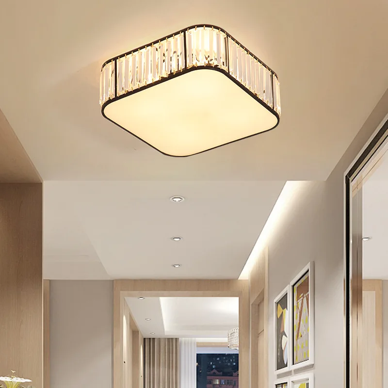 Illuminazione A Soffitto Per Camera Da Letto Crystal Gold Black Studio Restaurant Led Camera Dei Bambini Warm Luxury Modern Simple Crystal Plafoniera