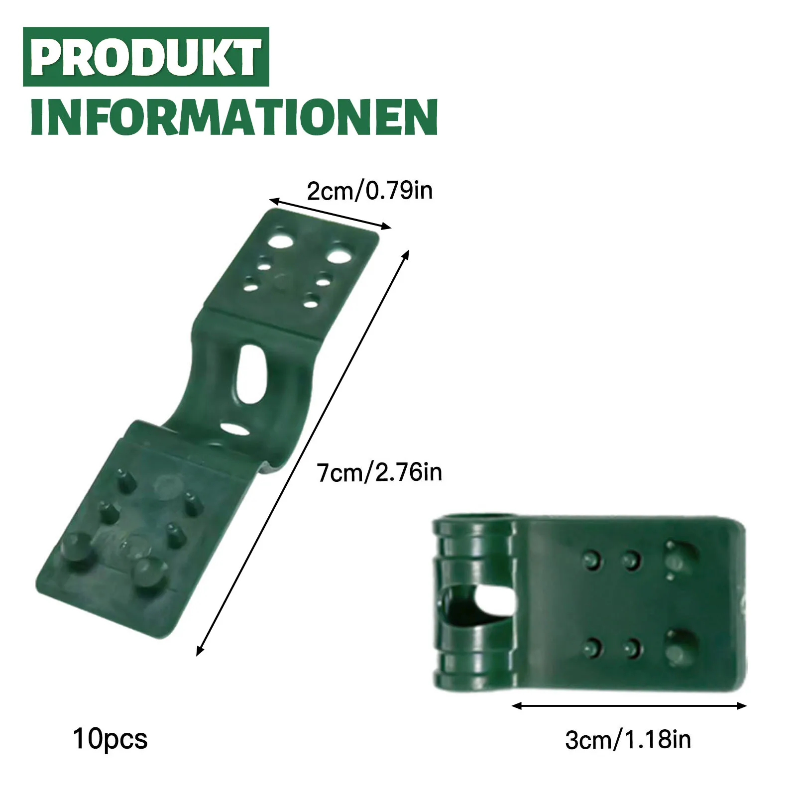 Clip Per Rete Ombreggiante HERCHR - 20 Pezzi In Plastica, Ganci Per Fissaggio Teli Serra/Giardino - Foto 6