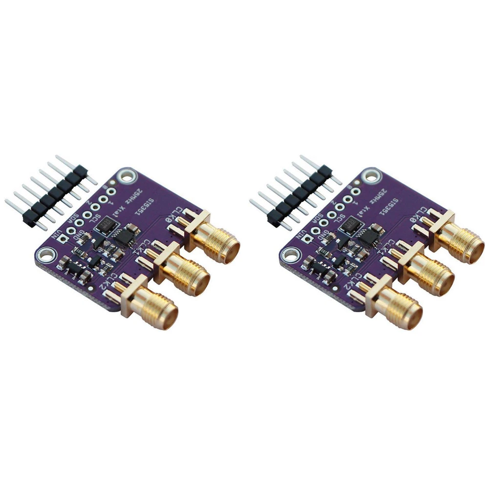 

Тактовый генератор 2X Si5351A I2C 25 МГц, плата прерывания 8 кГц до 160 МГц для Arduino D9I2