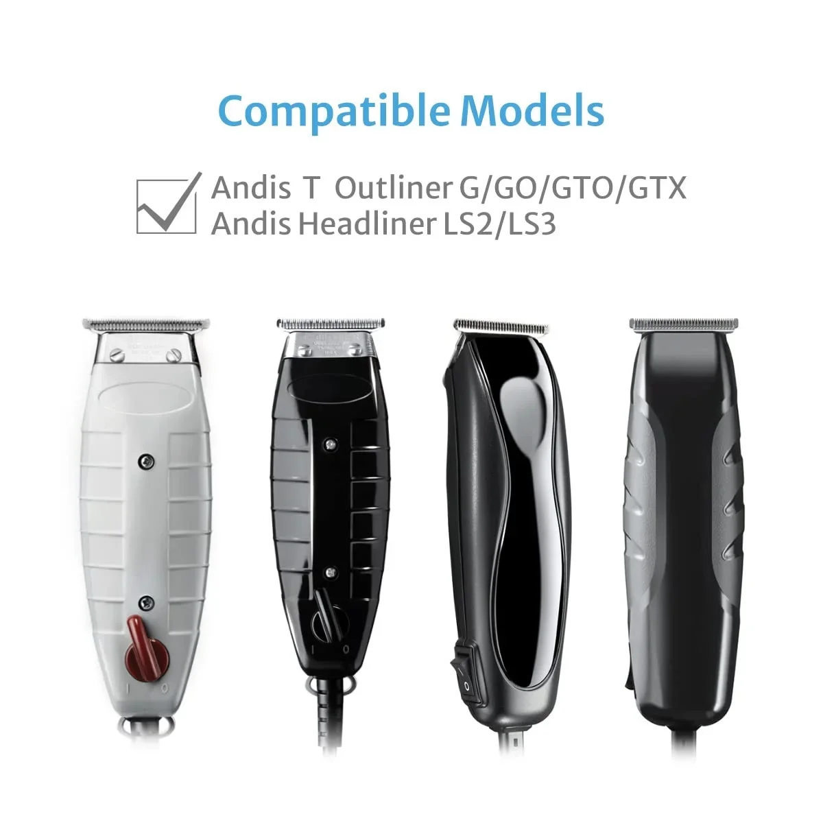 Pro Replacement T Blade Compatible with Andis Trimmer Outliner GO,GTO,GTX, SL, SLS Headliner LS2,LS3 Ceramic & Carbon Steel