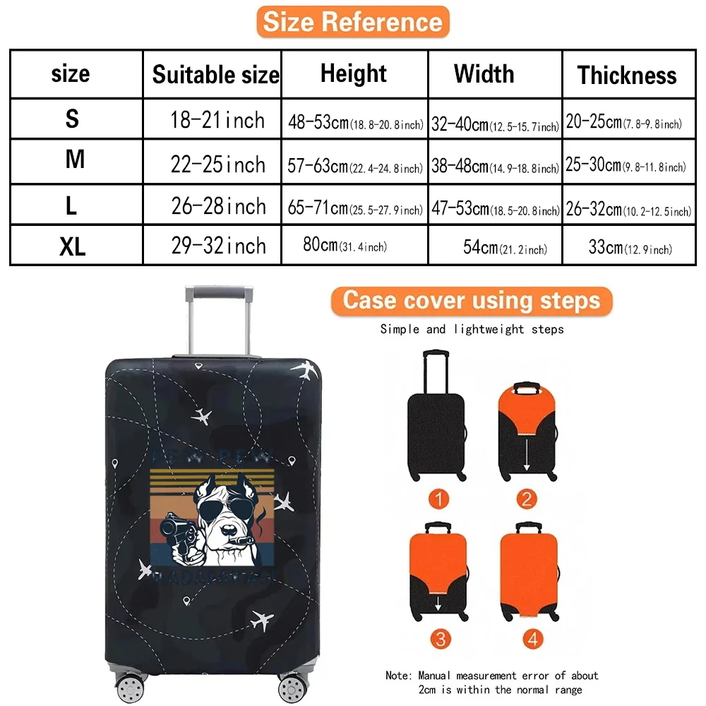 Luggage cover Stretch Fabric Luggage Protective Cover Dust Cover Anti-Scratch Suitcase 18-32 Inch