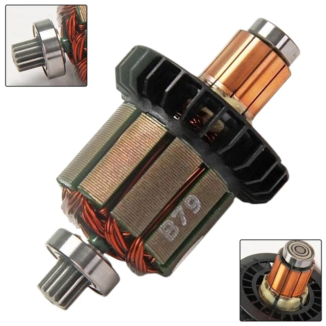 Set Spazzole Carbone Per Trapano E Cacciaviti - Ricambi Originali Per Modelli DDF482 E DHP482 Con Armatura 6193809 - Foto 5