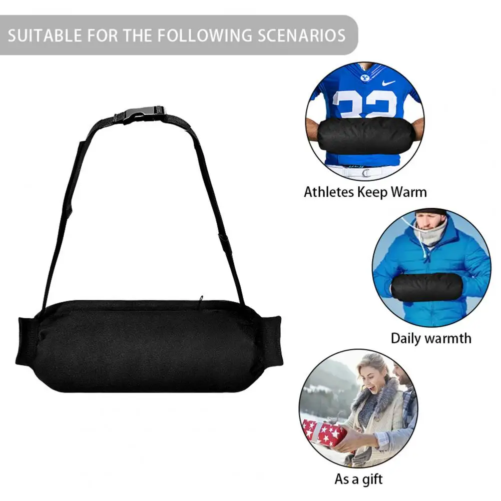 Football Hands Warmer Pouch Warm Windproof Hand Warming Muff with Two-Point Harness Attachment for Baseball Tennis