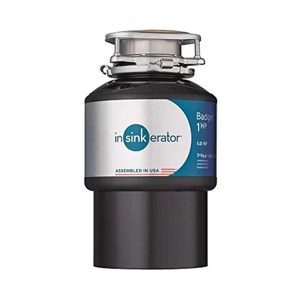 1HP Garbage Disposal Kit Dura-Drive Motor Rust-Resistant Components Easy Installation