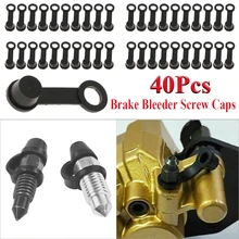 

40pcs Brake Bleeder Screw Caps Grease Zerk Fitting Cap Rubber Dust Cover