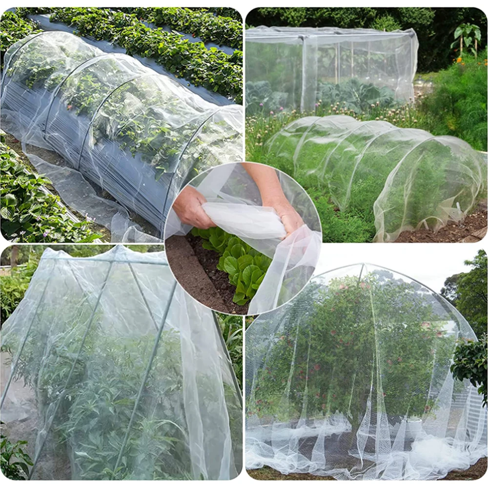 2 Pcs Bird Net Potager 5 X 4m Filet de protection pour les plantes