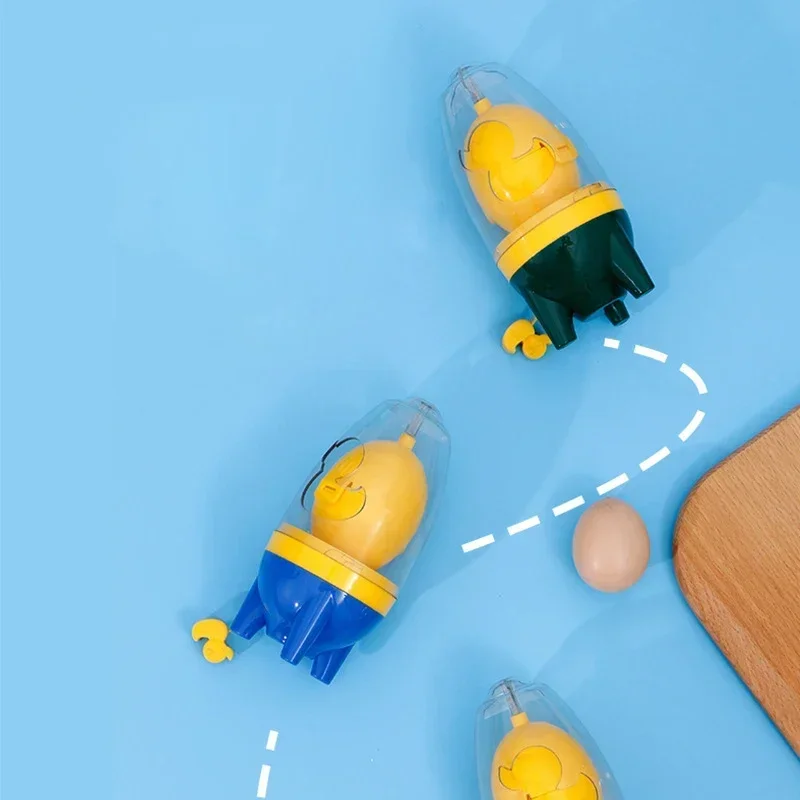 Home Egg Scrambler Hand Eggs Shaker Mixer Food Grade Silicone Egg Spinner Manual Tool In Shell Spinner Hard Boiled Eggs egg beater