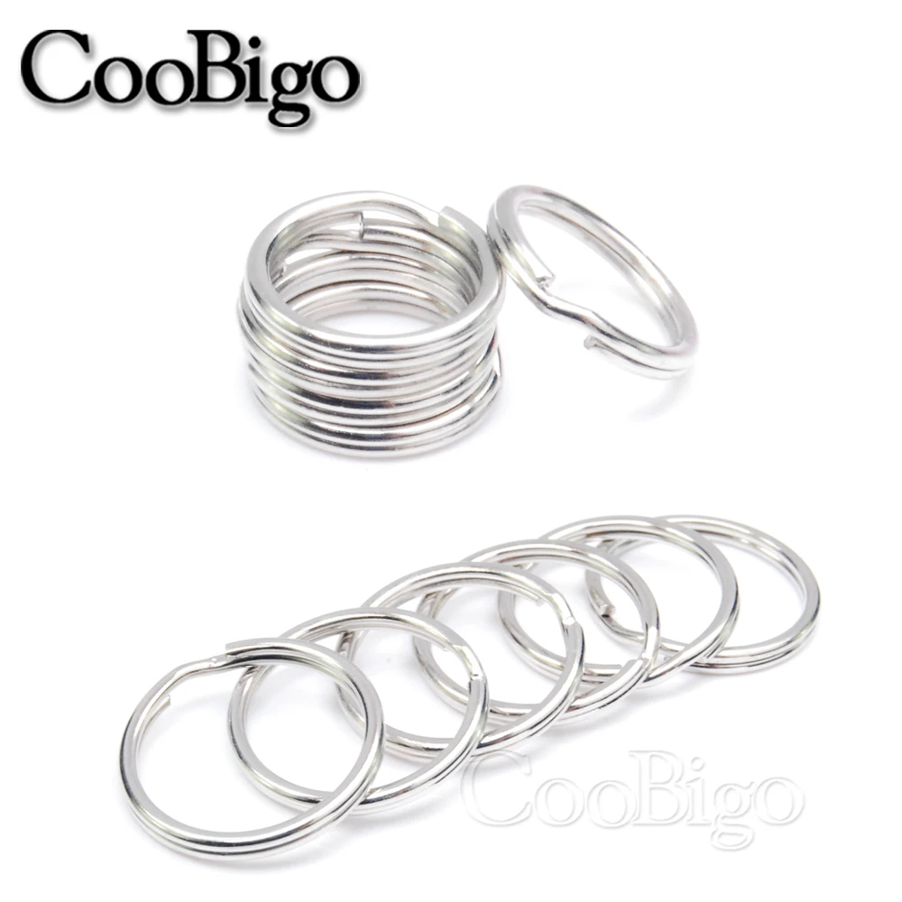 10Pcs Metal O Rings Keyring Keychain Split Ring Keyfob Key Holder for Jewelry Making Leather Bag DIY Accessories 10mm ~ 28mm whistle keychain tactical keychain key ring keychain carabiner keychain tool keychain charm