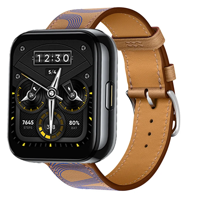 Premium Leather Strap for Smartwatch - Elegant Replacement Wristband Bracelet