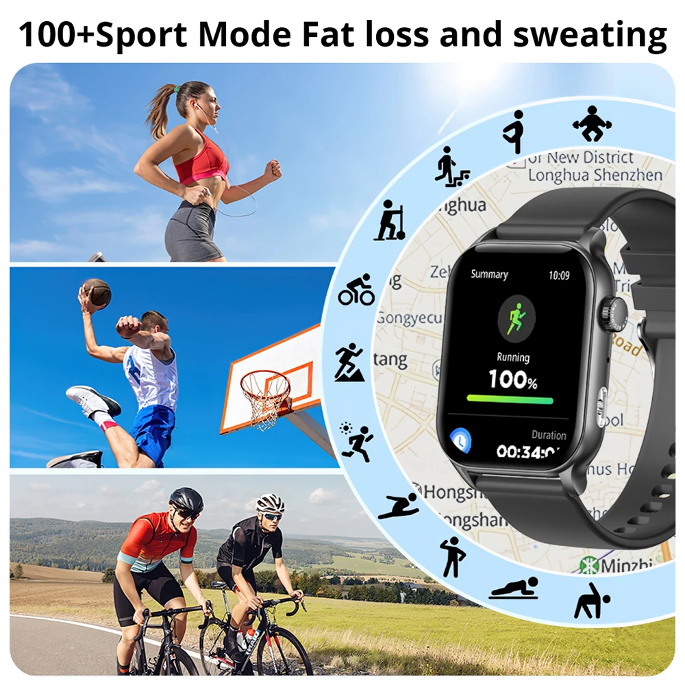 2024 COLMI P78 1.95'' HD AMOLED ����Ʈ��ġ ������ ���� ��ȭ 100�� �̻��� ������ ��� �ǰ� ����͸� ����Ʈ ��ġ ���� ����