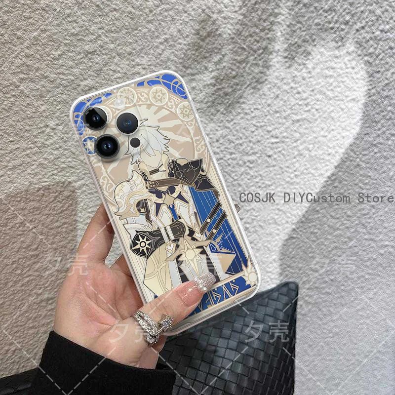 Elegant Phainon Castorice Cosplay Phone Case with Holder - Stylish Protective Gift