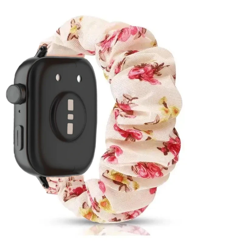 Elastic Nylon Loop Band with Metal Connector for Smartwatch - Adjustable Replacement Bracelet Strap