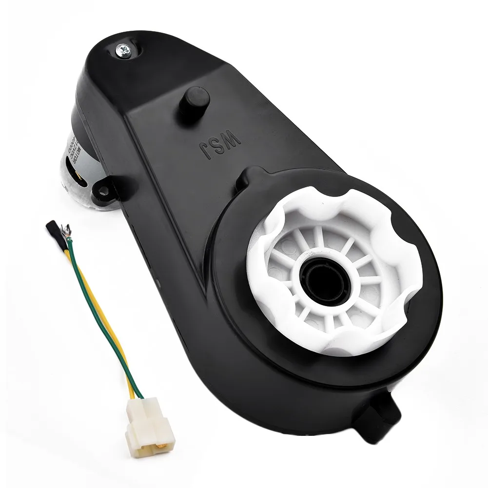 전기 모터 기어박스 전동 공구 기어, RS550, 12V 교체, 어린이 자동차 장난감, 휴대용 40000RPM PP 소재, 금속 블랙