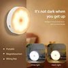 PIR Motion Sensor LED Night Light USB Rechargeable Night Lamp For Kitchen Cabinet Wardrobe Lamp Staircase Wireless Closet Light 2