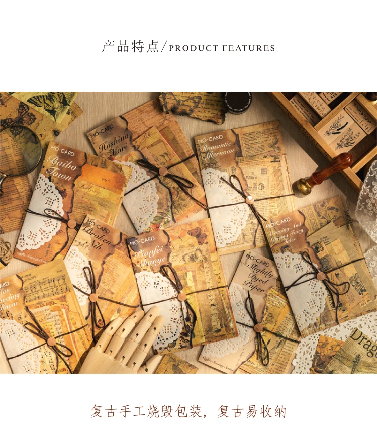 WUERKIYA Pièces De Papier Scrapbooking Vintage, Kit De