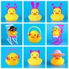 50pc Rubber Duck Accessories No.8 Yellow Duck Sunglasses Swimming Ring Gold Chain Woolen Hat With Accessories Glasses Shop Gifts 2