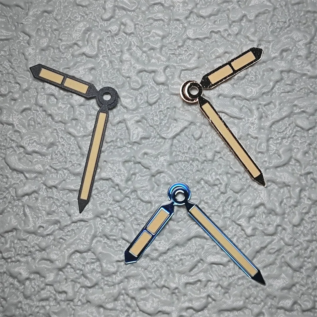ETA6497 Watch Hands ETA6497/6498 or ST3600/ST3620 Movement Black/Rose Gold/Blue Hands Green Luminous Watch Needle Parts