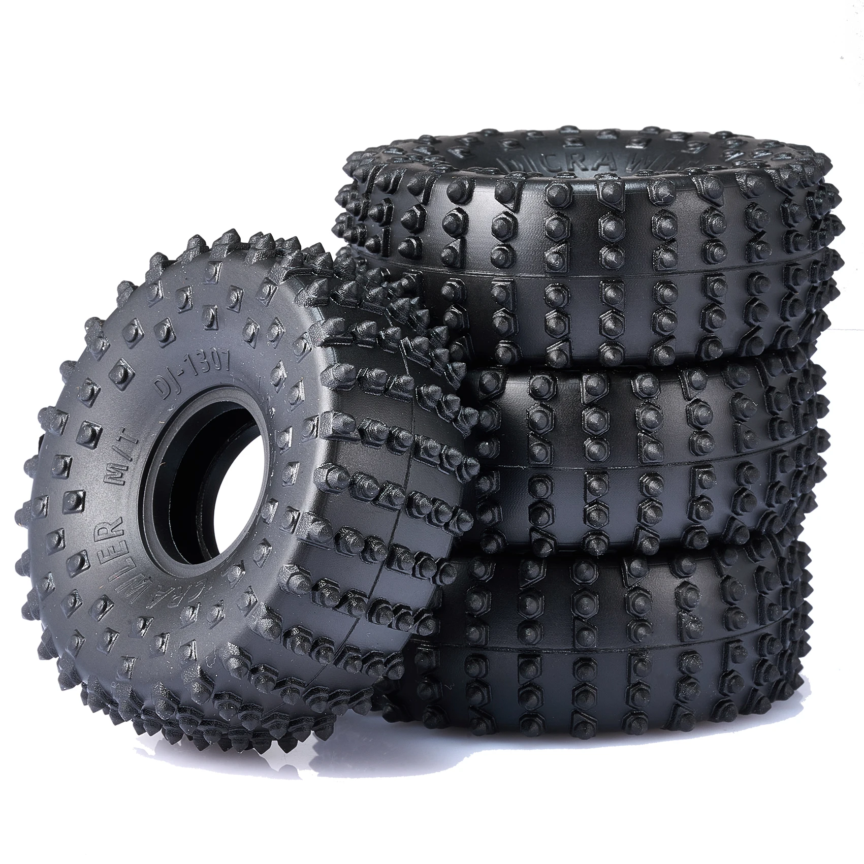 4PCS 1:24 Rubber Tires Tyres 1.0" For Axial SCX24 90081 00001/2 C10 RC Crawler | UK