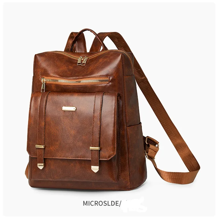 Neue Ankunft Rucksack Geldbörse für Frauen PU Leder Anti-Diebstahl Reise Geldbörse Schultertaschen – Detail 8