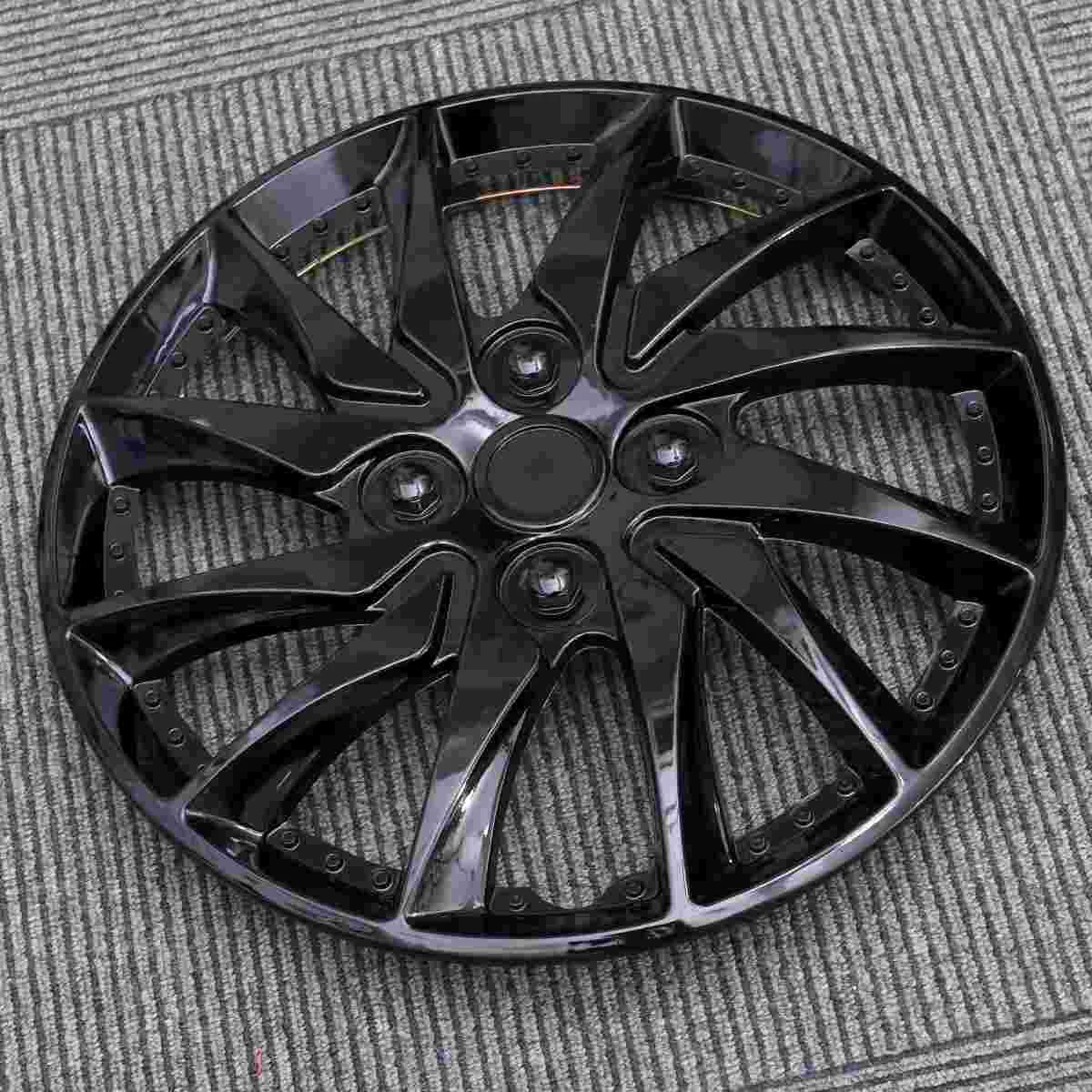 

Car Wheel Hubcaps Automotive Universal Hubcap Wheel Covers Black Auto Wheel Center Hub Caps for Car Hub Auto Refit