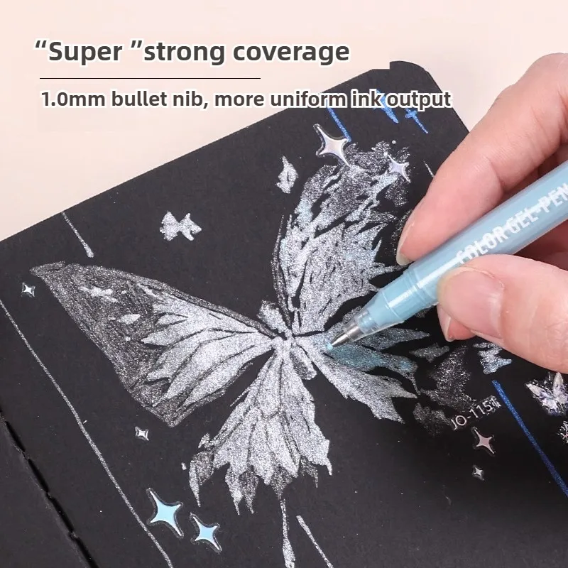 Vibrant Glitter Gel Pen Set - Assorted Colors