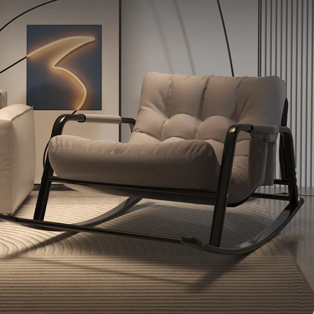 Rocking Chair Lounge Chair Double Rocking Chairs Minimalist Balcony Living Room Recliner Luxury Bedroom Lazy Comfortable Sofas