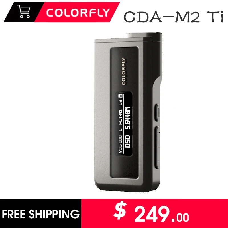 Портативный мини USB DAC/усилитель наушников 2 * CS43198 чипы PCM768 DSD256 3,5 + 4,4 m выход mquloos COLORFLY CDA M2 Ti
