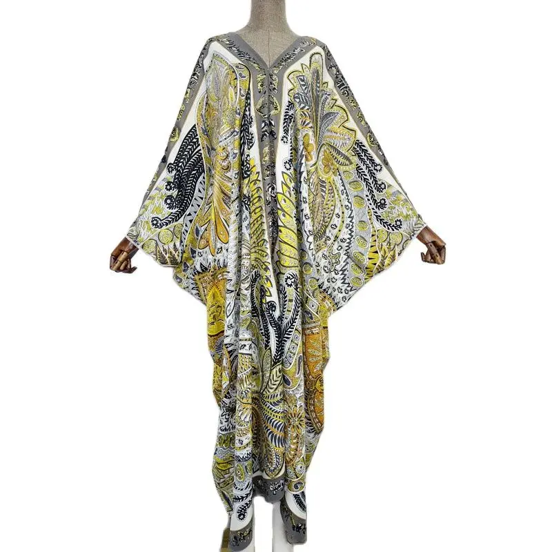 beach Party Elegant Dress Muslim Abaya kaftan caftan Bazin Robe Gown Sexy Lady Party maxi fashion beach
