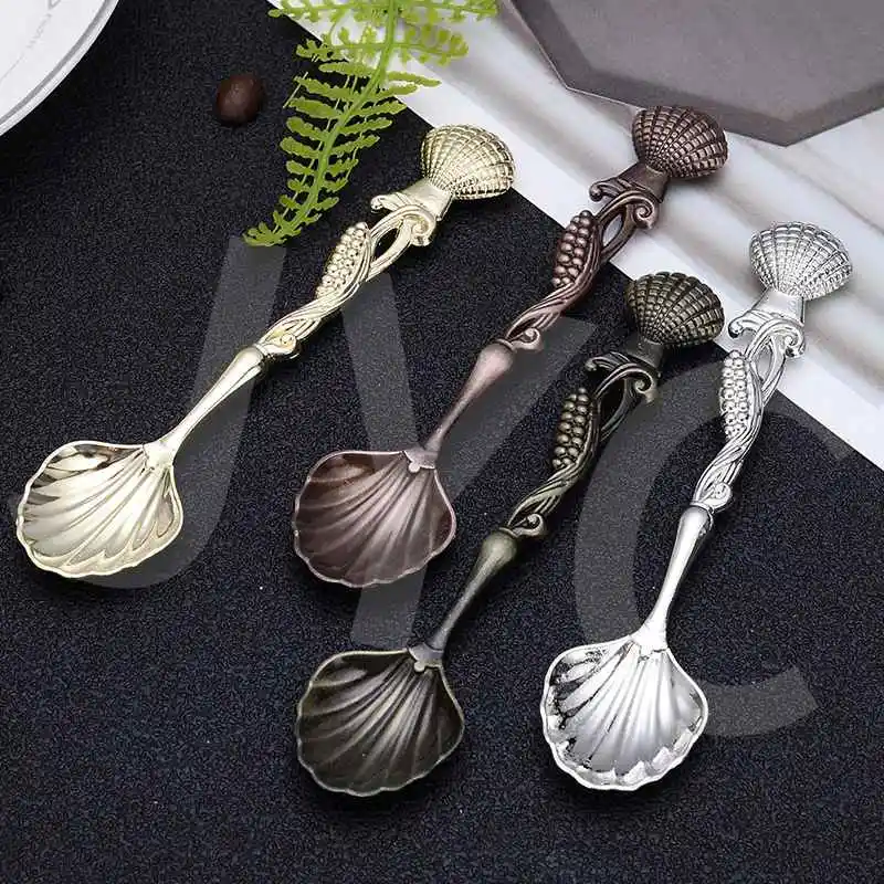 

Coffee Spoon Seasoning Spoon Dessert Cake Cute Creative Retro Small Spoon