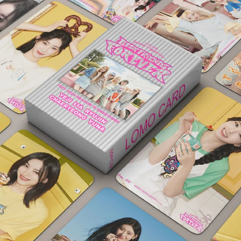 

55Pcs/Set Kpop ITZY Lomo Cards HD High-quality Photo Photocard Print Cards Yeji Lia Ryujin Chaeryeong Yuna Fan Gift