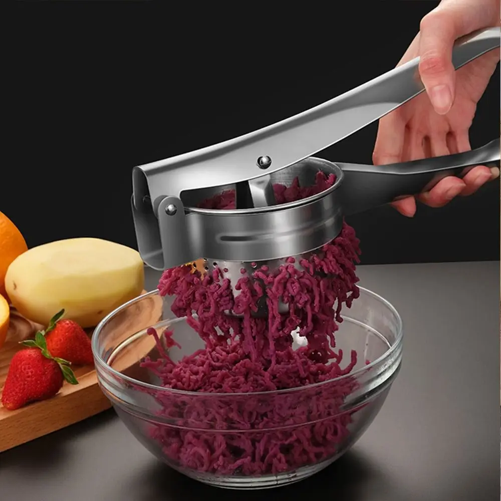 

Steel Home Use Kitchen Supplies Potato Ricer Fruit Vegetable Tools Food Puree Press Masher Potato Ricer Puree Masher
