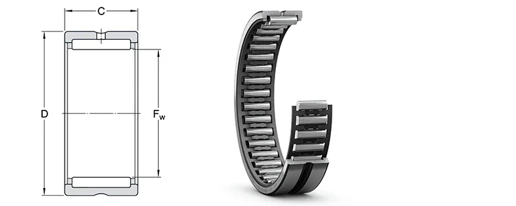 Description Picture 3 of itemFree Shipping 10pcs NK22/20  NK2220 Size 22*30*20mm Needle Roller Bearing With Flanges Without Inner Ring