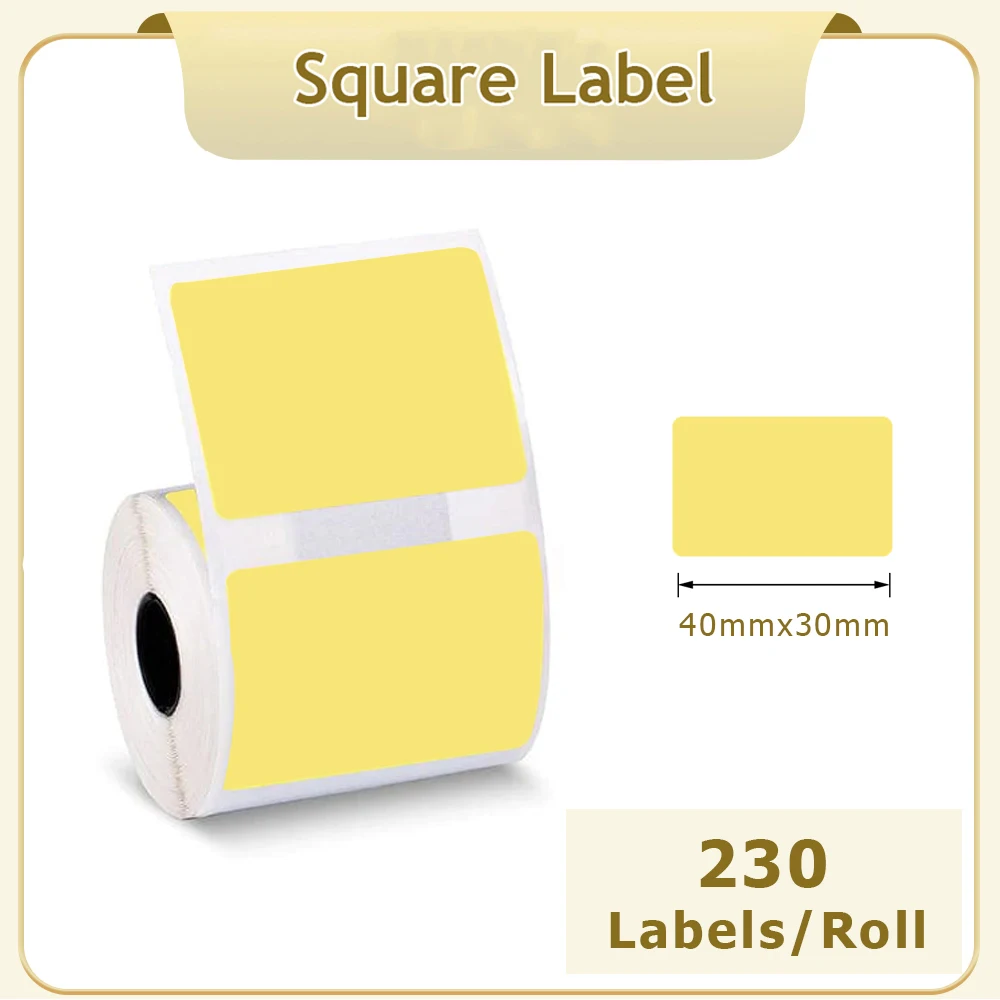 Compact 40mm Self-Adhesive Thermal Label Printer Paper