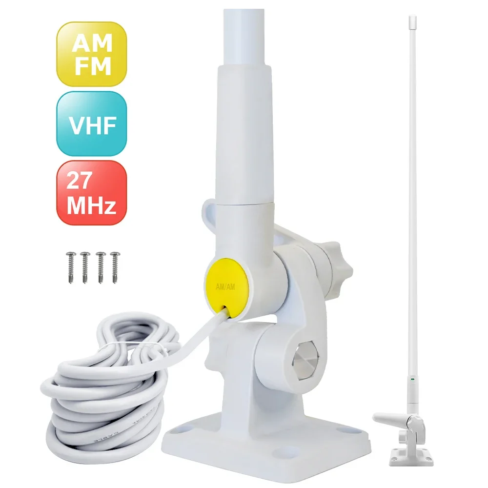 Fiberglass Loosen VHF UHF AM FM Marine Antenna Omni 360 Antenna Hf/vhf/uhf Multi-band