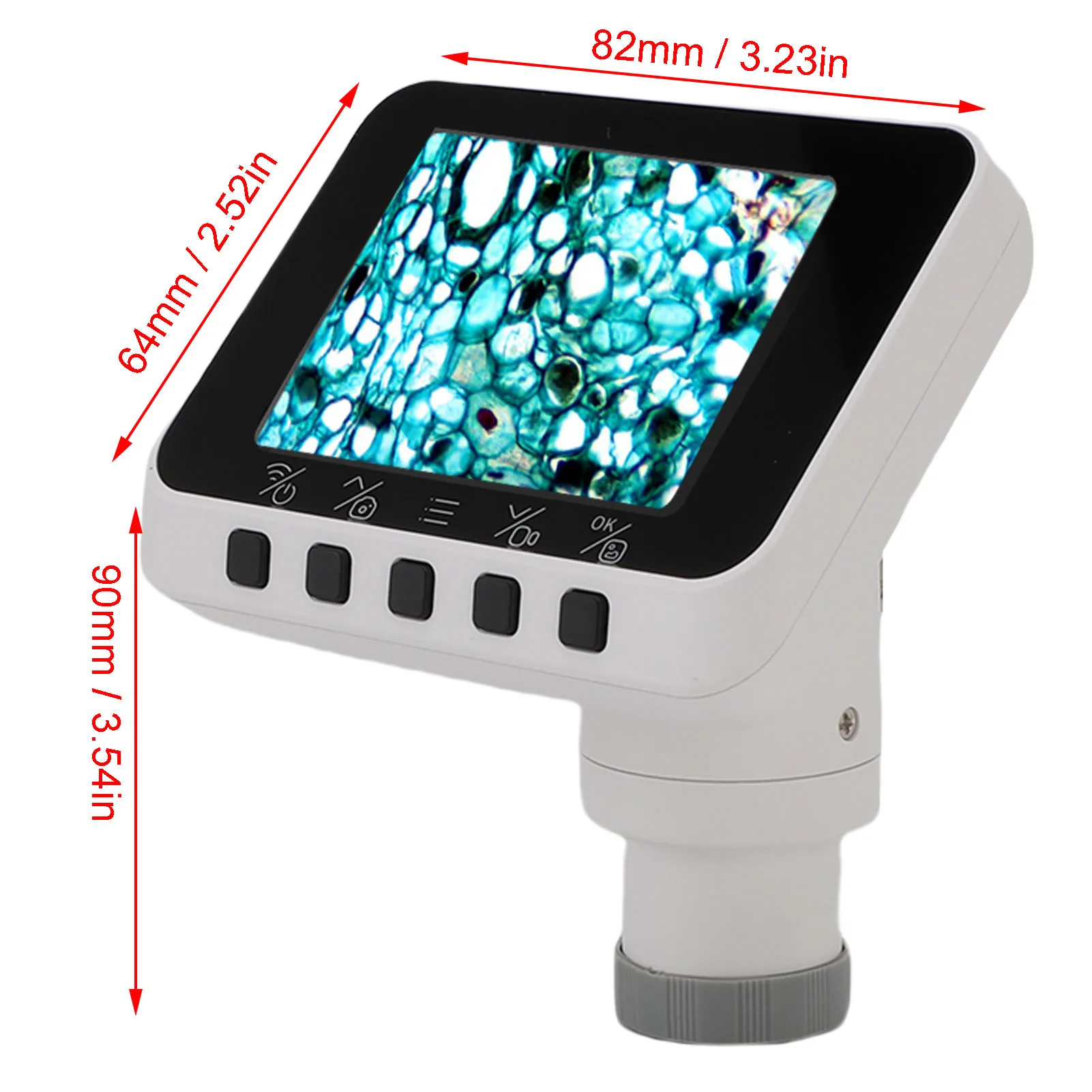 WiFi Electronic Eyepiece Adjustable Angle WiFi Telescope Camera Eyepiece Portable 1080P Video Recording for Astrophotography