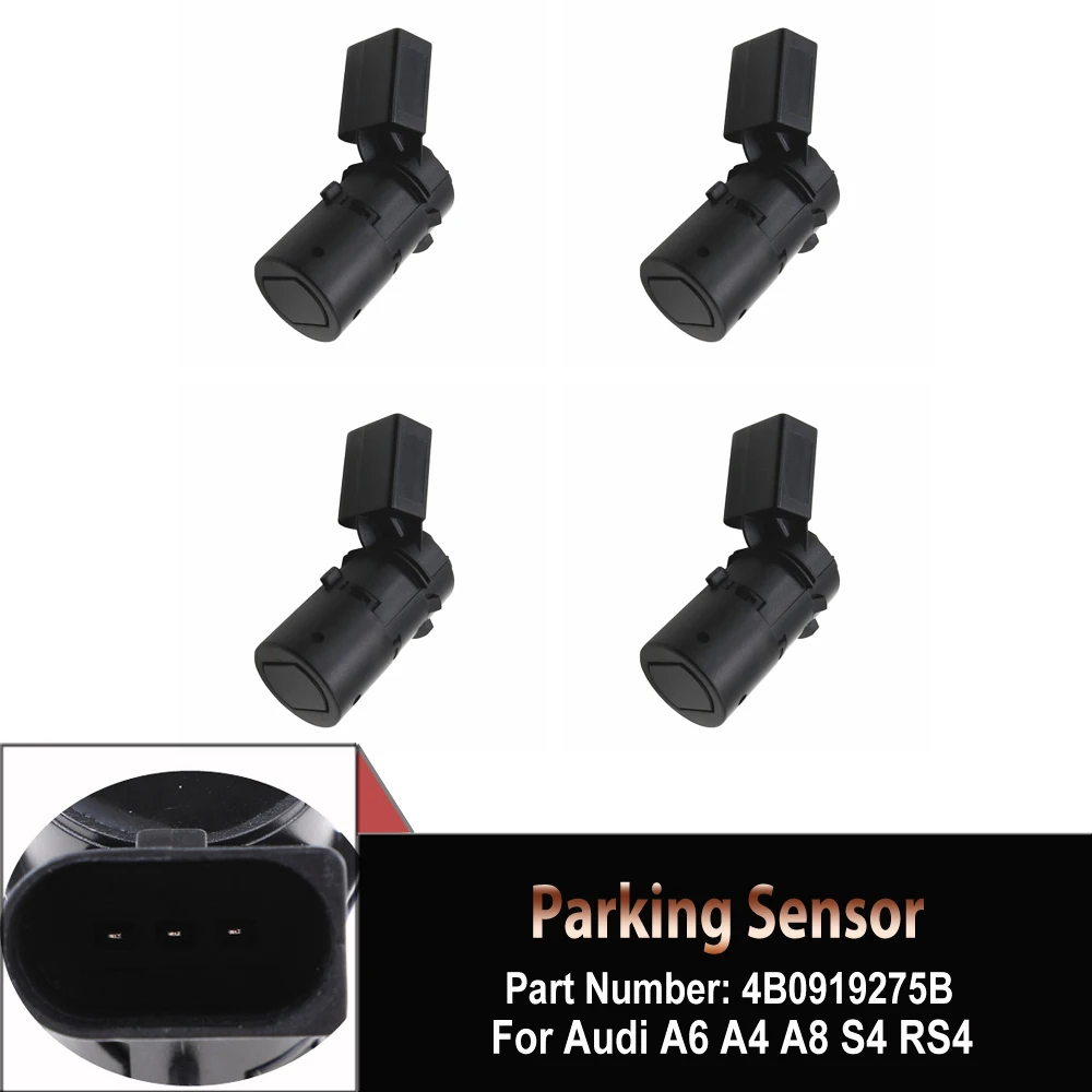 

4 Pcs/lot High Quality Car accessories For Audi A4 B6 A6 C5 4B0919275B 4B0 919 275 B PDC Parking Assistance Sensor