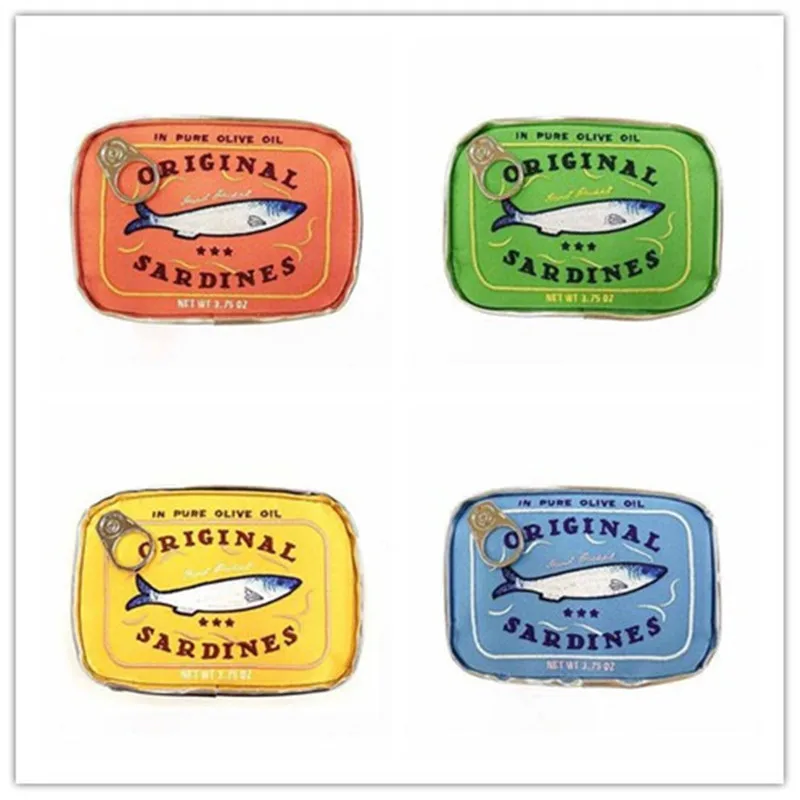 New Cute Large-capacity Sardine Canned Storage Bag Cosmetic Bag Personality Creative Clutch Bag Women Cosmetic Bag Makeup Bag