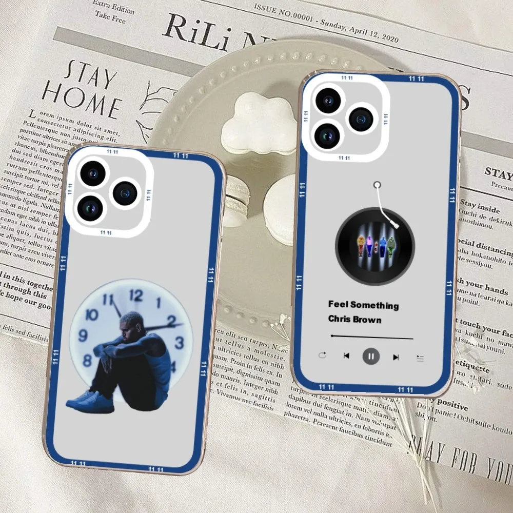 Chris Brown New Album 11 11 Custodia Per Telefono Per Iphone 11 12 Mini 13 14 15 Pro Max Guscio Trasparente