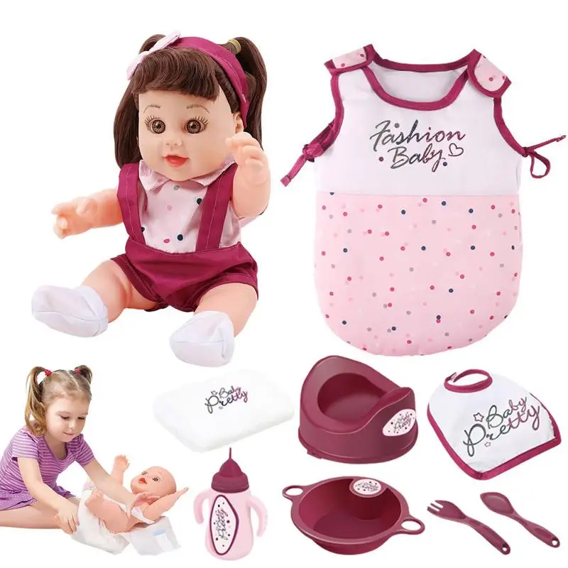 

Cute Doll 27/30cm Kids Toys Realistic Newborn Baby Doll Toy For Girls Toddler Reborn Baby Birthday Present