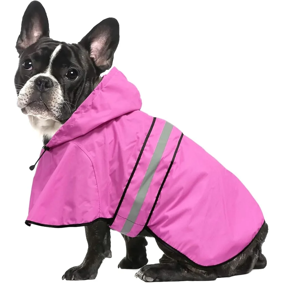 Waterproof Lightweight Reflective Dog Raincoat Jacket