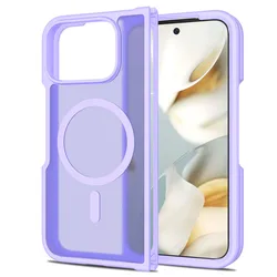 Custodia per telefono in TPU rigido matte trasparente anti-caduta magnetico