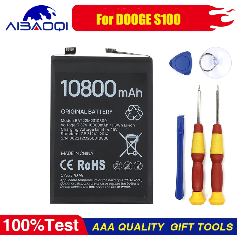 

Brand New Original For DOOGEE S100 Mobile Phone Battery High Capacity 10800mAh Replacement Batteries