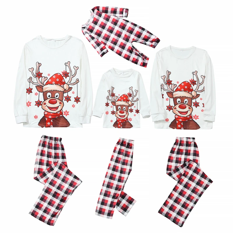 

Christmas Pajamas Family Matching Set 2022 Deer Adult Kid Baby Dog Xmas Family Matching Outfits Christmas Family Pyjamas Clothes