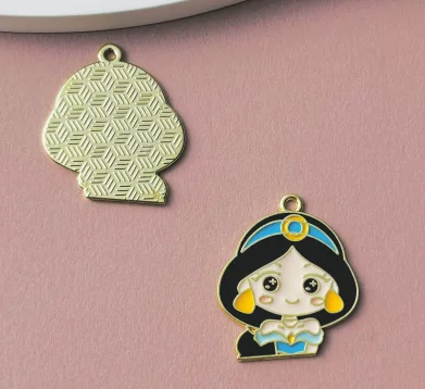 Set of 10 Colorful Cartoon Enamel Charms for Jewelry Making and DIY Projects