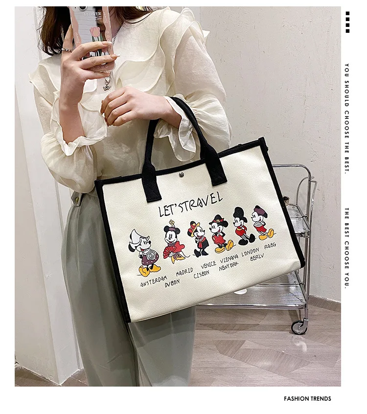 Bolso Bolsa Tote Miniso MINISO-Bolso De Mano De Mickey Mouse Para