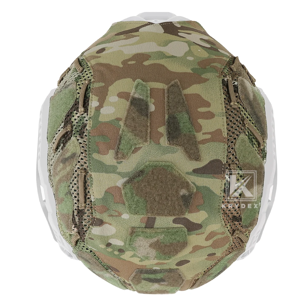 Krydex Taktische Helmabdeckung für Fast Helm Größe M L XL Maritimer Helm, Airsoft Paintball Helmzubehör – Detail 3
