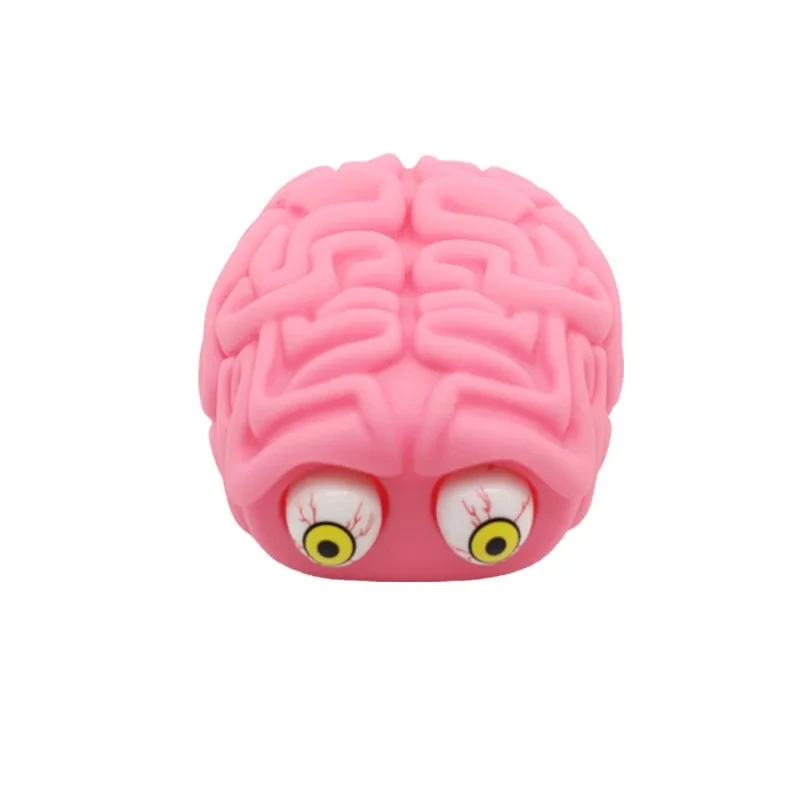 Squishy Brain Toy Squeezable Fun Toys Relieve Stress Ball Cure Toy Cartoon Animal Pinch Kids Adults Music Prank Gift