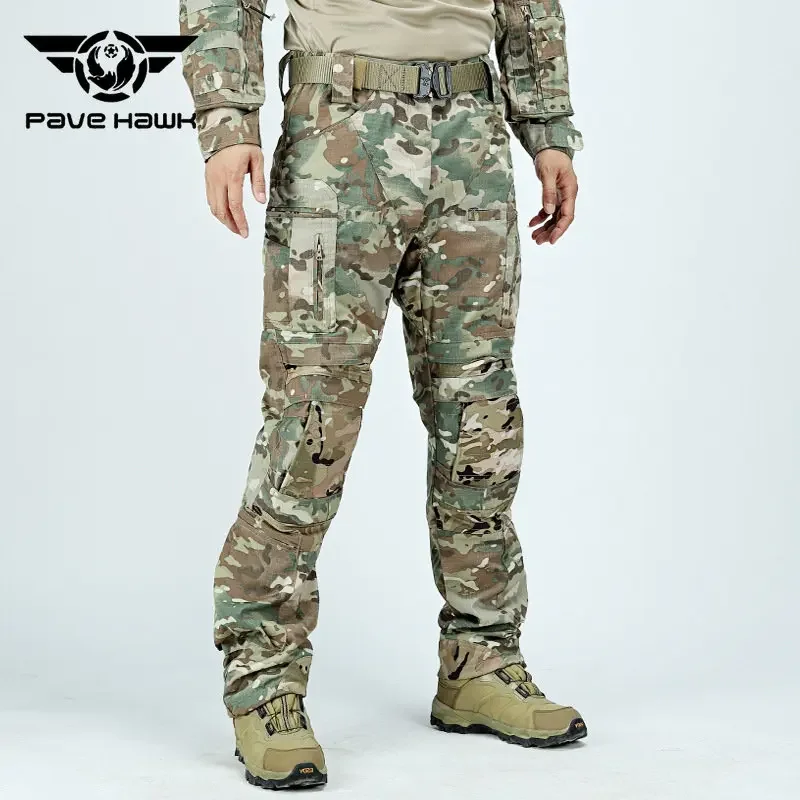 New Tactical Men Pants Multi-pocket Wear-resistant Trekking Pantalones Mens Outdoor Hiking Camping Climbing Jogging Pants