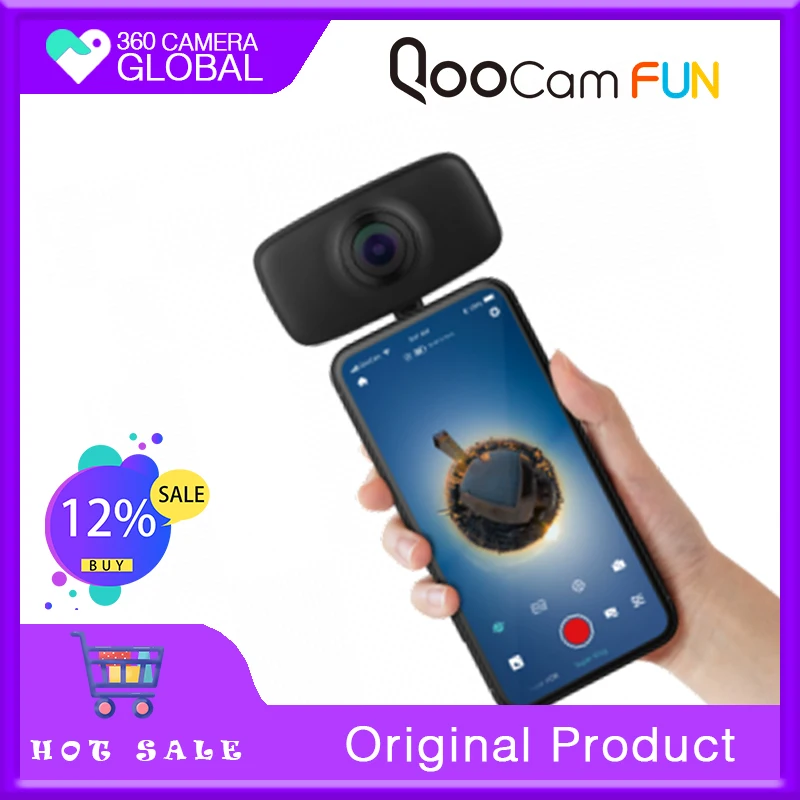 Qoocam Fun Cool Looking KanDao Mini Sports Hd Travel 360vr Shooting 4k Electronic Image Stabilization Camera